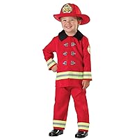 Seasons Fireman Role Play Costume, Red, Size 2T-4T