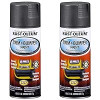 Rust-Oleum Black BlackRust-Oleum Automotive 251574 11-Ounce Trim and Bumper Spray, Matte, 11 Ounce (Pack of 2), Fl Oz