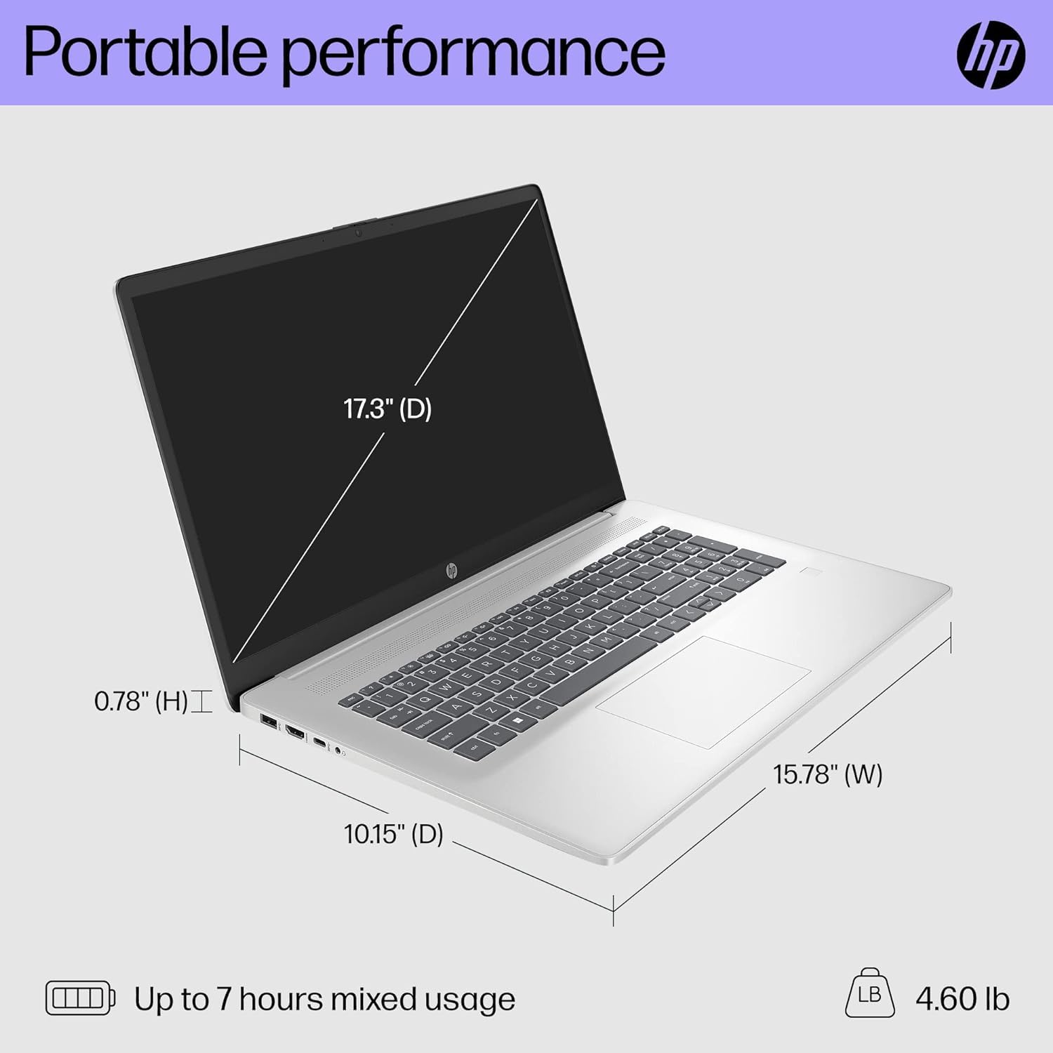 HP Flagship 17.3 HD+ Business Laptop, 12-core Intel i5-1235U (Beat i7-1165G7, Up to 4.4GHz), 32GB RAM, 1TB PCIeSSD, Iris Xe Graphics, Numpad, Wi-Fi 5, Bluetooth, Fast Charge Win 11 W/GM Accessories