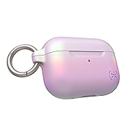 Speck AirPods Pro Case - for Apple AirPods Pro 1st Gen & AirPods Pro 2nd Gen - Durable Soft-Touch Coating with Carabiner Attachment - Presidio Amazing Purple/Soft Rose Gold