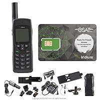 Iridium 9555 Satellite Phone Telephone & SIM Prepaid, Postpaid Flex Monthly Contract SIM Cards Ready to Activate - Voice,Text Messaging SMS Global Coverage NO AIRTIME Included