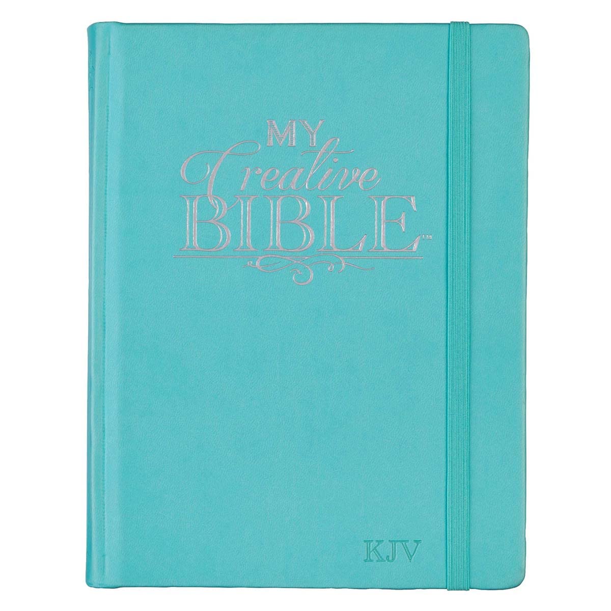 KJV Holy Bible, My Creative Bible, Teal Faux Leather Hardcover w/Ribbon Marker, King James Version