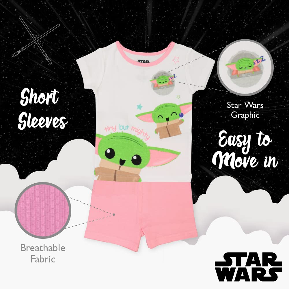 STAR WARS Boys' 4-Piece Snug-fit Cotton Pajama Set