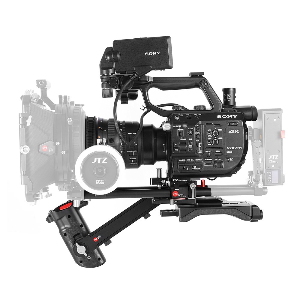 JTZ DP30 Camera Base Plate Shoulder Support Rig 15mm Rod Kit for Sony Camera FS5 PXW-FS5 Camera