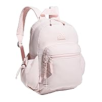 adidas Weekender Sport Fashion Compact Smaller Backpack with Detachable Mini valuables Pouch, Sandy Pink, One Size