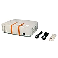 NEC NP-P401W Projector Gaming 3LCD 4000 Lumens HD HDMI 1280x800 16:10 (WXGA) Portable Office Home Theater, Bundle HDMI Cable Remote Control Power Cord