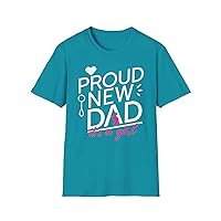 Proud New Dad Embracing Fatherhood Tee - Parenthood Unisex Heavy Cotton T-Shirt