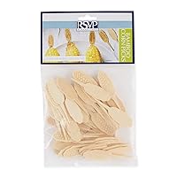 RSVP International Corn On the Cob Holders/Appetizer Picks Set Protect Hands from Heat & Mess, Disposable, 50-Count, Bamboo
