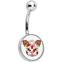 Body Candy Strawberry Cow Belly Ring