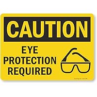 SmartSign Adhesive Vinyl OSHA Safety Sign, Legend 