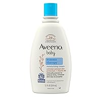Aveeno Baby Eczema Therapy Moisturizing Cream, Colloidal Oatmeal & Vitamin B5, Baby Eczema Cream for Dry, Itchy, Irritated Skin Due to Eczema, Steroid-Free, Packaging May Vary, 12 fl. oz