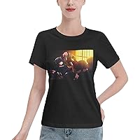 Love Chunibyo Other Delusions T-Shirt Animation Design Printed Woman's Shirts Novelty Style Short Sleeve Blouse Black