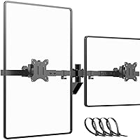 PUTORSEN Ultra Wide 24-38 Inch Dual Monitor Wall Mount, Full Motion Dual Wall Mount Monitor Arm Holds up to 22lbs, Double Computer Monitor Wall Mount for Most LED LCD Screens, VESA 75/100mm, Black