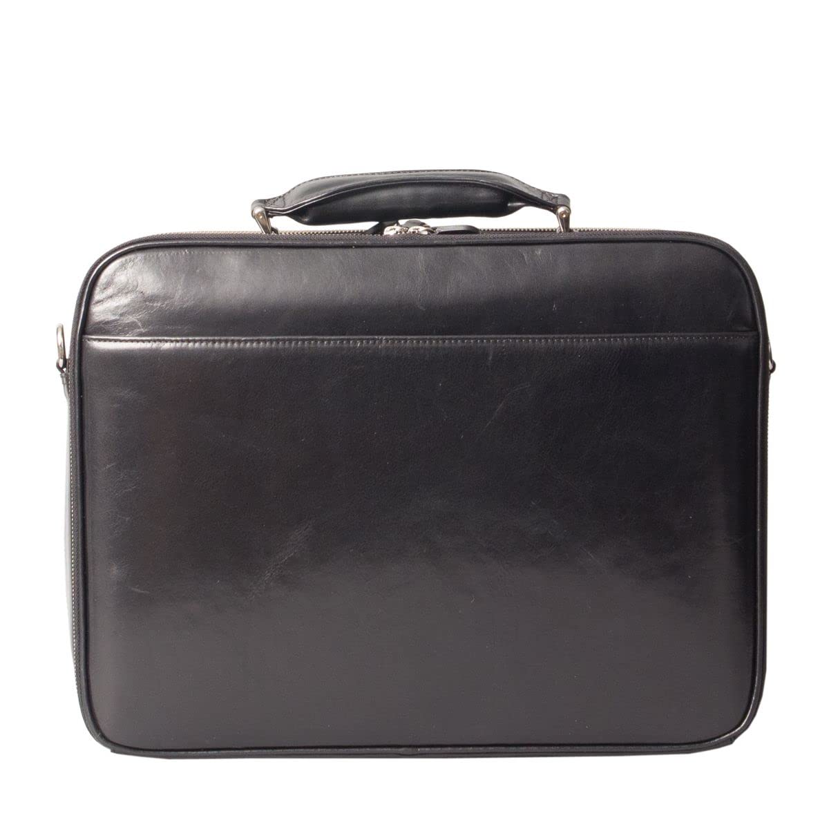 Maxwell Scott - Mens Luxury Large Leather Laptop Briefcase for Up To 17