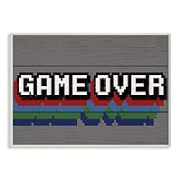 Stupell Industries Retro Phrase Rustic Video Game Text, Designed by Daphne Polselli Art, 10 x 15, Wall Plaque