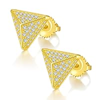 White/Yellow Moissanite Earrings for Men D Color VVS1 clarity S925 Sterling Silver Diamond Earrings Moissanite Stud Earrings for Women
