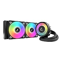 Liquid Freezer III 240 A-RGB - Water Cooling PC, CPU AIO Water Cooler, Intel & AMD Compatible, efficient PWM-Controlled Pump, Fan: 200-1800 RPM, LGA1851 and LGA1700 Contact Frame - Black