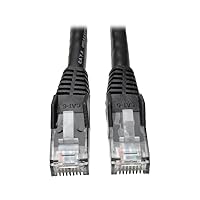 Tripp Lite Cat6 Gigabit Snagless Molded Patch Cable (RJ45 M/M) - Black, 3-ft.(N201-003-BK)