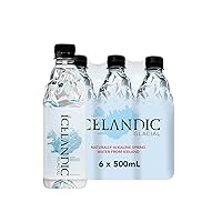 Natural Spring Alkaline Water, 500 mL(Pack of 6)