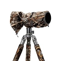 LensCoat Camouflage Camera Lens Rain Water Cover Sleeve Protection Raincoat RS Large, Realtree Max5 (lcrslm5) by LENSCOAT