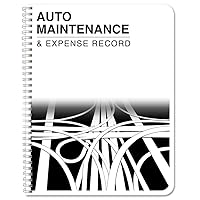 BookFactory Auto Maintenance and Vehicle Maintenance Log Book/Car Maintenance & Expense Tracker Record Book Logbook - 8.5