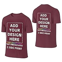 T Shirts Personalized Shirts Design Your Own T Shirt for Men Woman Custom Image Text Logo Gifts Cotton T-Shirt