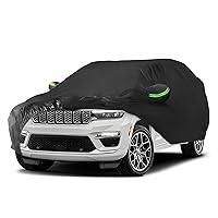 Proadsy 2024 Upgrade Car Cover Compatible with Jeep Grand Cherokee 2011-2024 Windproof All Weather Waterproof Sun Rain UV Dust Snow Protection Outdoor Covers