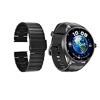 Smart Watches Kit (GW5 PRO Black & Band), Answer/Make Call & Voice Assistant, Black, IP68 Waterproof
