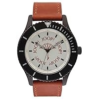 Joop! Men's Analogue Quartz Watch One Size 88641591, brown, Strap.