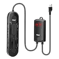 hygger Fully Submersible 800 W Aquarium Heater with External Temperature Display Controller Upgraded Double Quartz Tubes Fish Tank Heater for 80-190 Gallon, Suitable for Marine and Freshwater