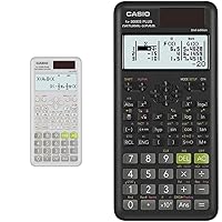 fx-115ESPLUS2 2nd Edition, Advanced Scientific Calculator and Casio fx-300ESPLUS2 2nd Edition, Standard Scientific Calculator, Black Bundle