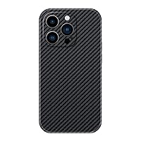 Carbon Fiber Case for iPhone 15 Pro Max/15 Pro/15, Screen Camera Protection Anti-Scratch Cover Ultra Thin Slim Premium Anti-Fingerprint Shell,B,15''