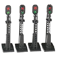 Bachmann Trains - Scenery Accessories - BLOCK SIGNALS (4 pcs) - HO Scale