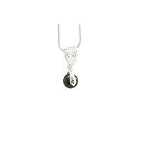 MyHomeLux Shungite Pearl 10 mm Pendant Polished Silver-Plated Chain Sterling Silver Authentic Shungite Product Karelia, Sterling Silver Shungite pearl Sterling silver, Pearl