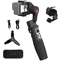 hohem iSteady Pro 4 3-Axis Gimbal Stabilizer for GoPro 12/11/10/9 8/7/6/5, for Osmo Action and Other Action Cameras,Support Bluetooth & Cable Control, IPX4 Splash Proof with Tripod