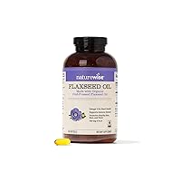 Flaxseed Oil 1200mg Softgels with 720mg ALA, Omega 3 6 9, Supplement for Heart Health - Made with Organic, Cold Pressed Flaxseed Oil, Fish Free Omega, Non-GMO - 240 Softgels[4-Month Supply]