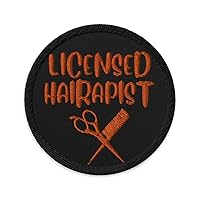 Embroidered Patches Novelty Coiffeurs Haircutter Vintage Hairstylist Cosmetology Hilarious Hair Expert Hairdressing Haircutting