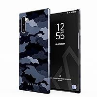 BURGA Phone Case Compatible with Samsung Galaxy Note 10 - Navy Blue Camo Camouflage Cute Case for Women Thin Design Durable Hard Plastic Protective Case