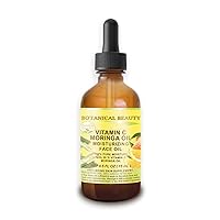 VITAMIN C MORINGA Face OIL. Anti-Aging, Moisturizing Regenerating Nourishing 20% Vitamin C 100% Pure Moringa Oil. Natural PURE MOISTURE 1 Fl. Oz - 30 ml by Botanical Beauty