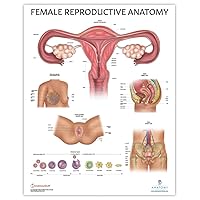 Anatomy Lab Human Female Reproductive System Anatomy Poster, LAMINATED, Anatomy and Physiology, 17.3 x 22.5 Inches, Body System Diagram, Anatomical Chart for Education Learning and Students