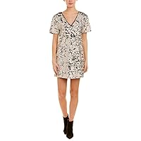 1.STATE Womens Sequined Shift Dress, Metallic, X-Small