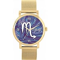 Star Sign Watch for Women Scorpio Horoscope Zodiac Unique Design