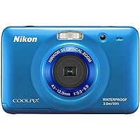Nikon COOLPIX S30 10.1 MP Digital Camera with 3x Zoom Nikkor Glass Lens and 2.7-inch LCD (Blue)