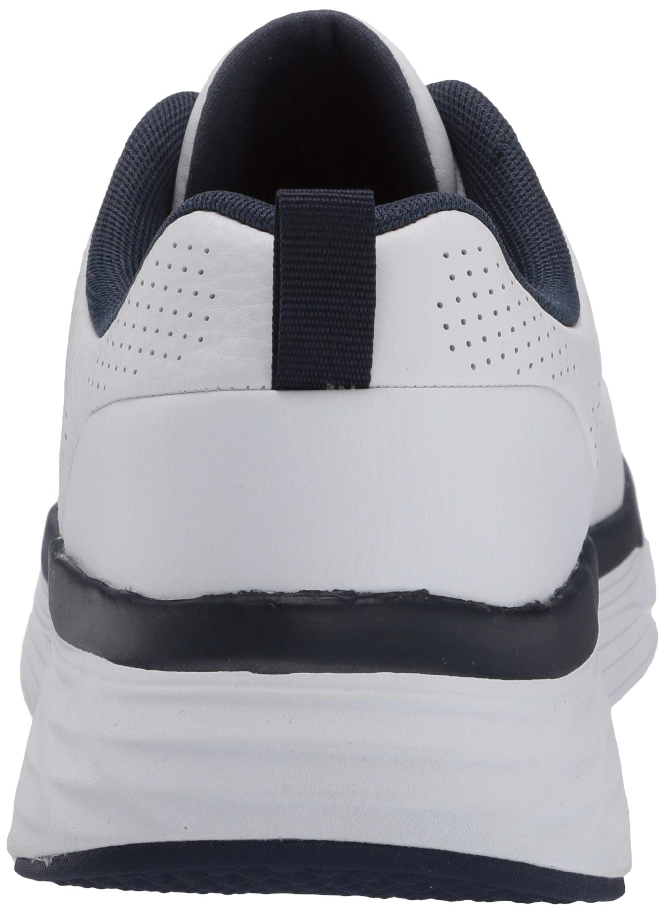 Skechers Men's Max Cushioning Elite Lucid-Athletic Leather Cross-Training Tennis Shoe Sneaker, White/Navy, 12 X-Wide
