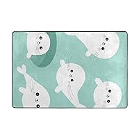 ColourLife Lightweight Carpet Mats Area Soft Rugs Floor Mat Rug Decoration for Kids Room Living Room Bedroom 72 x 48 inches Cute Baby Seal Pup