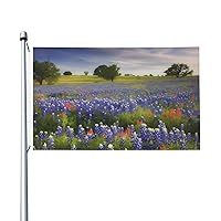 Flag 3 X 5 Ft Banner Double Sided Texas Bluebonnets Scenery Print Garden Flags Personalized Outdoor Flag Funny Flag For Country Patio Lawn Outside Outdoor Decoration Farmhouse