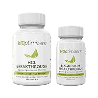 Magnesium Breakthrough (60 Capsules) and HCL Breakthrough (90 Capsules) Supplement Bundle
