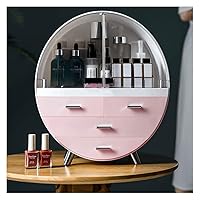 Cosmetic Storage Box,Desktop Dust Net Rack,Finishing Acrylic Dressing Table,Lipstick Skin Rack/Gray/3440Cm