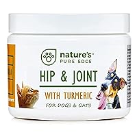 Powerful PET Hip & Joint - with Organic Turmeric - Natural Ingredients - Triple Strength - Chondroitin - Glucosamine - MSM - Organic Sea Coral Calcium. Extra Large 170 Grams.