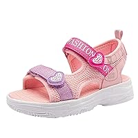 Walking Sandals Girls Girls Sandals Summer New Love Princess Shoes Girls Sports Sandals Soccer Shoes for Toddlers Size 9